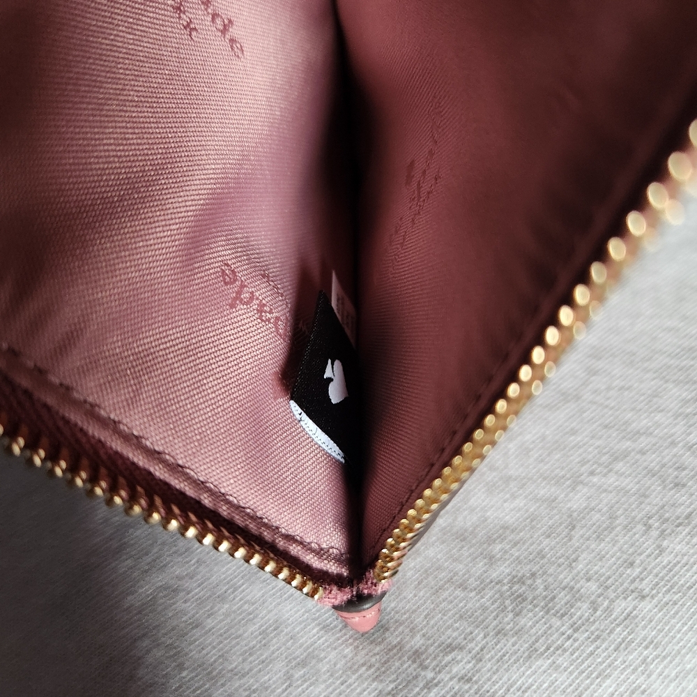 Kate Spade Rose Leather Wristlet NWOT - Picture 5 of 6